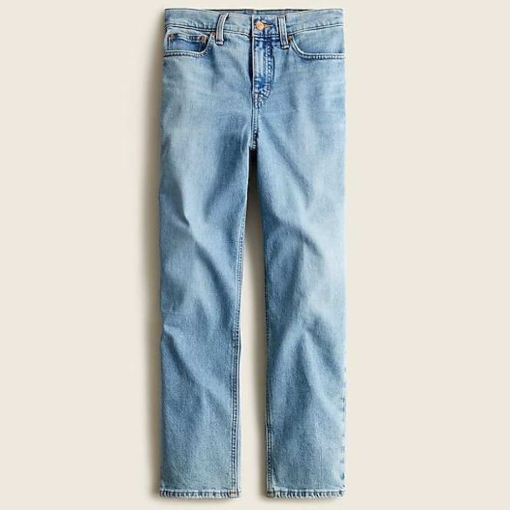 J. Crew Tall high-rise '90s classic straight jean in Scuttle wash